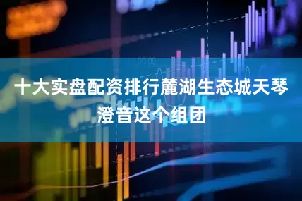 十大实盘配资排行麓湖生态城天琴澄音这个组团